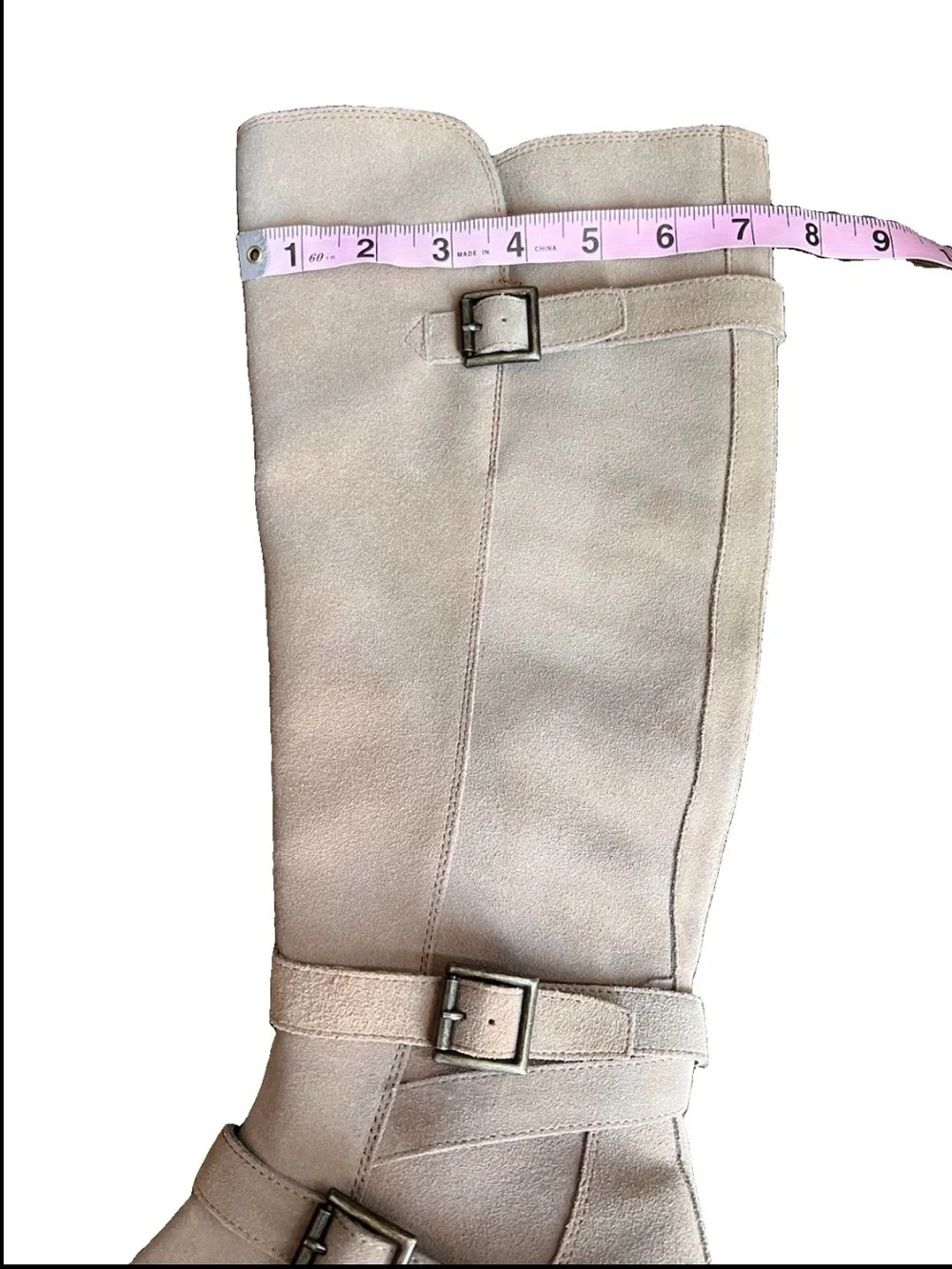 NWOB Donald J. Pliner Women’s Tan Suede Knee High Lug Sole Boots